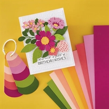 Spellbinders Colorwheel Cardstock 8.5x11" - Blooms Assortment (10 ark)